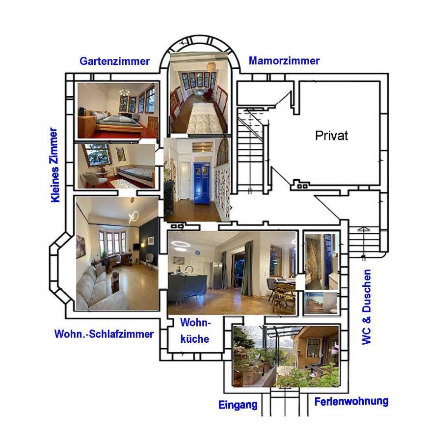 Ferienwohnung Blaues Haus Schmalkalden Bagian luar foto